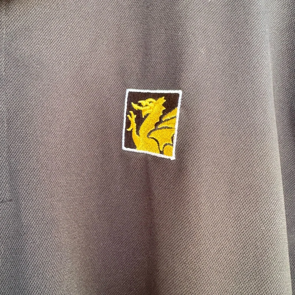 Nike Black Polo Shirt with‎ Yellow Logo